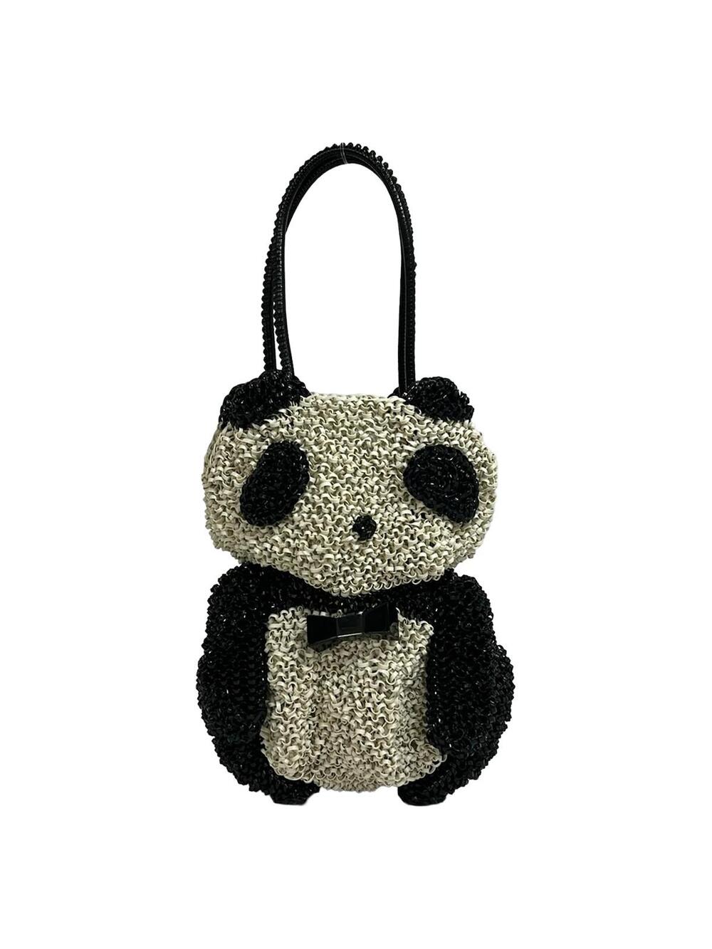 Anteprima Cream Black Wire Tote Bag #340616A56B